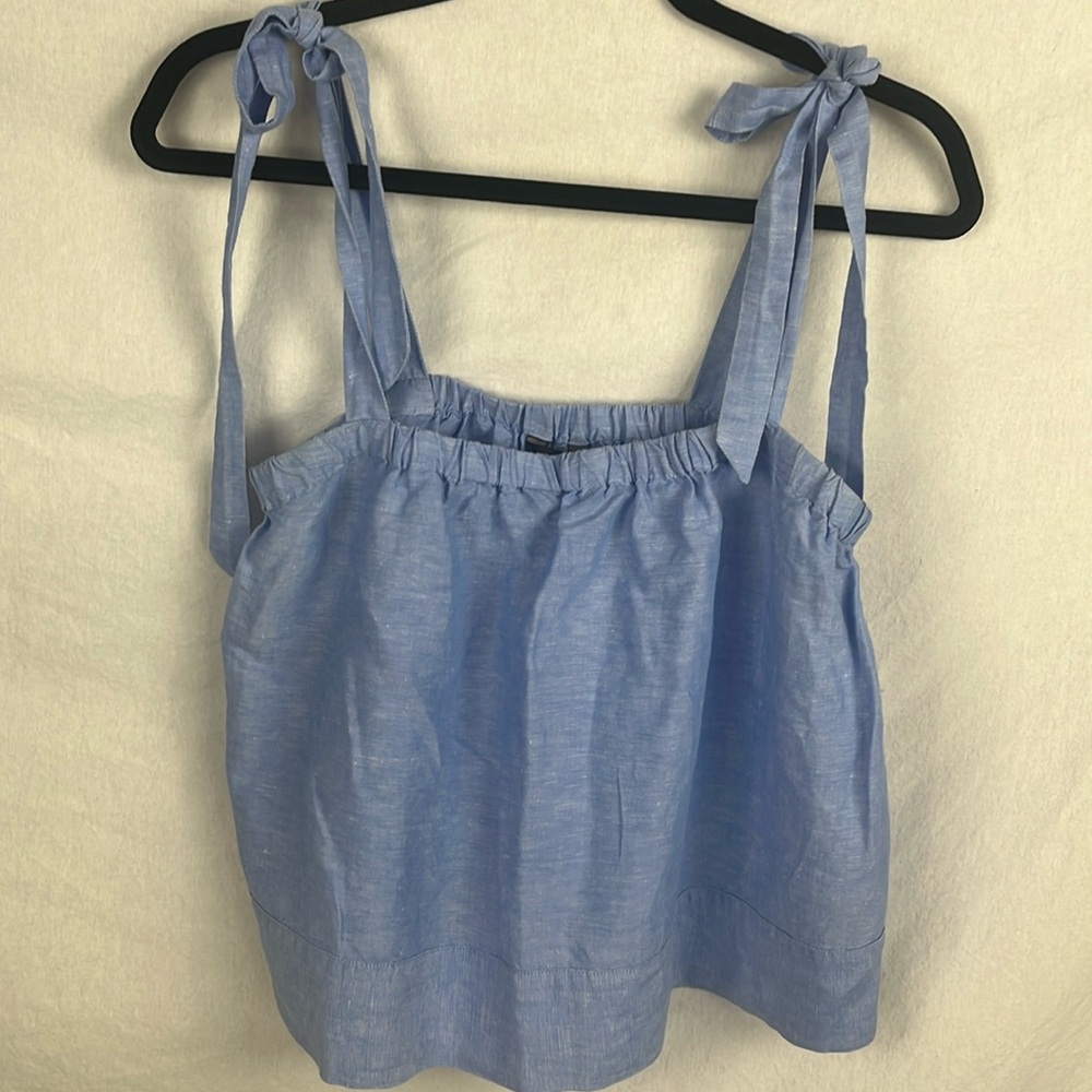 J crew xs tie top tank